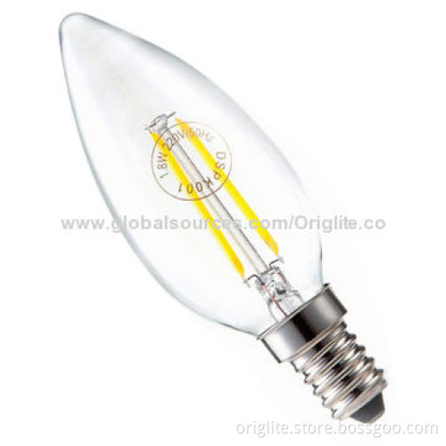LED candle bulb lamp, 3W, 85-245V AC, Samsung Chip, E14, 120lm/w, 360 beam angle, energy scale A